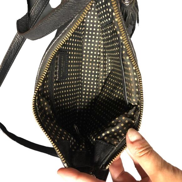 KATE Spade Black Leather Crossbody Bag Retro Classic - Picture 10 of 16